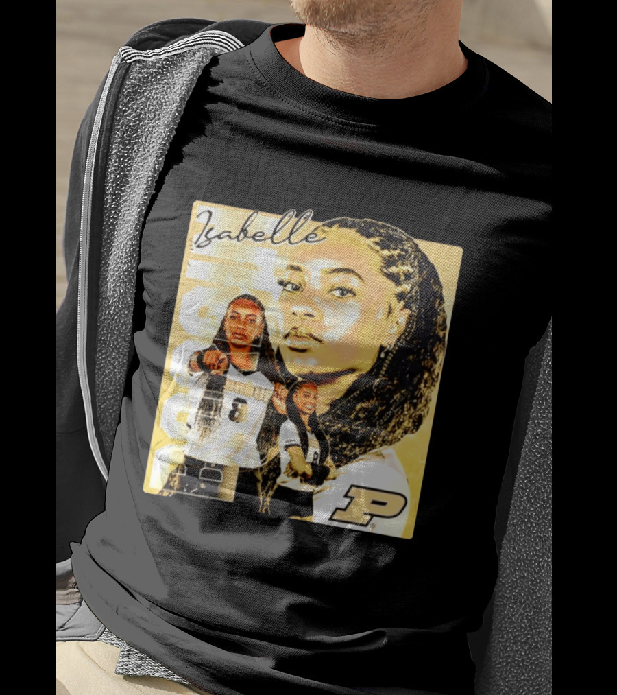 Isabelle Bardin Purdue Boilermakers Volleyball NCAA Team Player P Sports T-Shirt