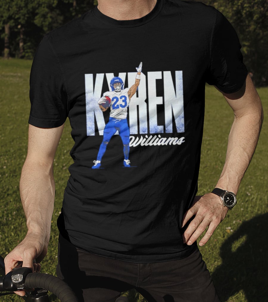 Kyren Williams Los Angeles Rams 23 Football Player Pose T-Shirt