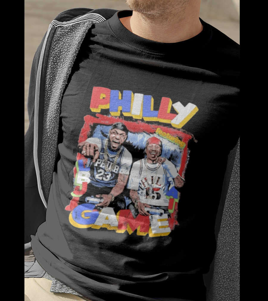 Philly Game Featuring AI And LBJ 23 15 T-Shirt