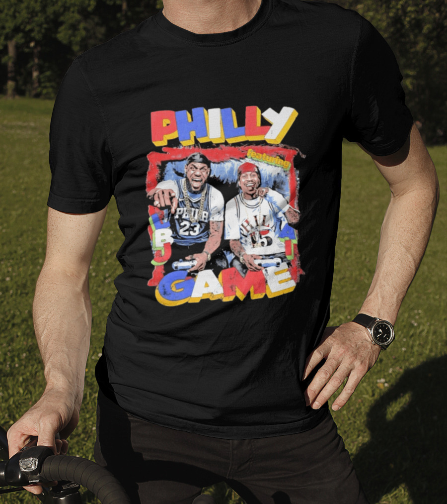 Philly Game Featuring AI And LBJ 23 15 T-Shirt