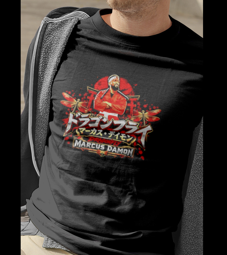 Marcus Damon Martial Arts Dragonfly Nunchucks T-Shirt