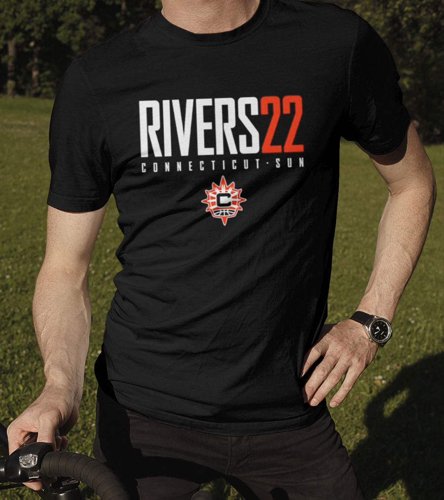 Rivers 22 Connecticut Sun WNBA Player Name Number T-Shirt