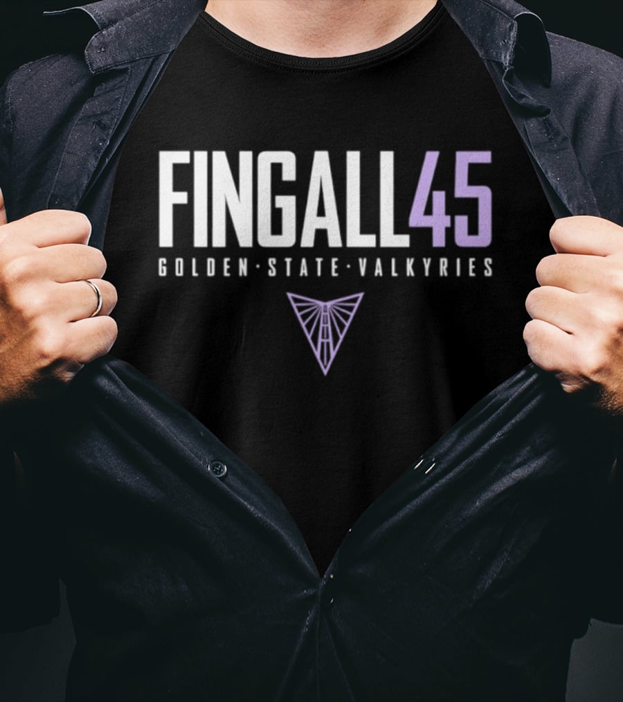 Nadia Fingall 45 Golden State Valkyries WNBA T-Shirt