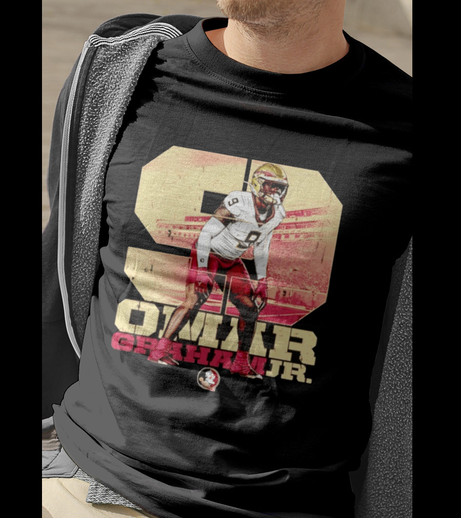 Omar Graham Jr Florida State Seminoles Football NCAA Number 9 T-Shirt