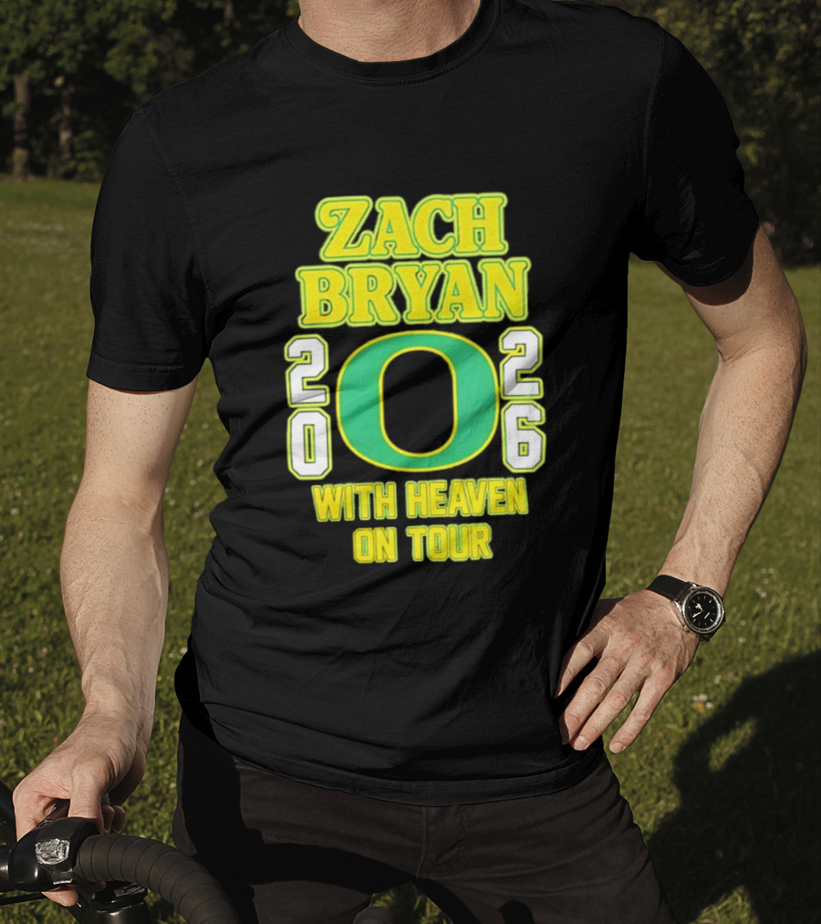 Zach Bryan Oregon 2026 With Heaven On Tour T-Shirt