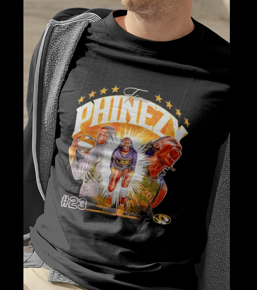 Tia Phinezy Missouri Tigers Volleyball NCAA #23 Mizzou Tiger T-Shirt