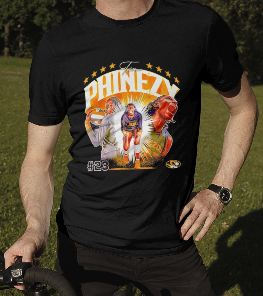 Tia Phinezy Missouri Tigers Volleyball NCAA #23 Mizzou Tiger T-Shirt