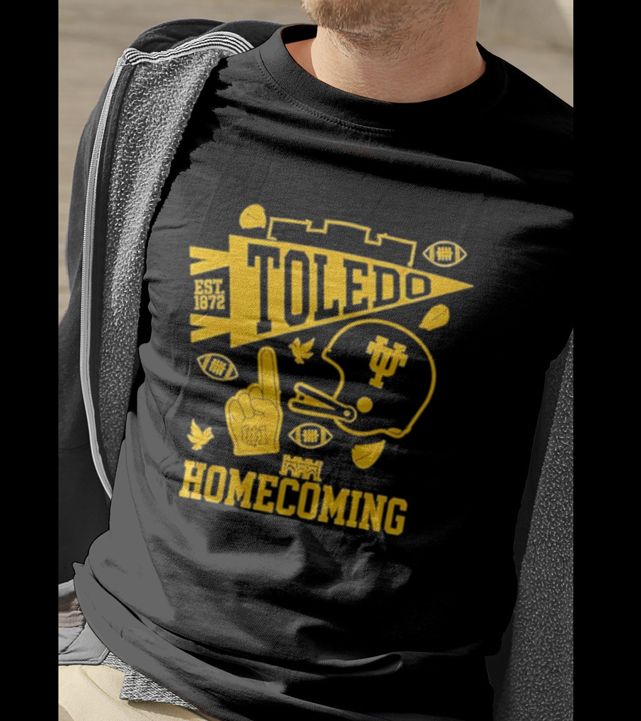 Toledo Homecoming 1872 Football Sports Celebration T-Shirt