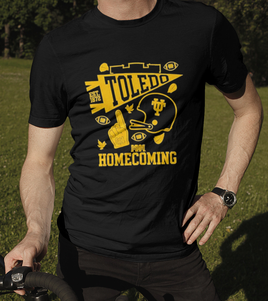 Toledo Homecoming 1872 Football Sports Celebration T-Shirt