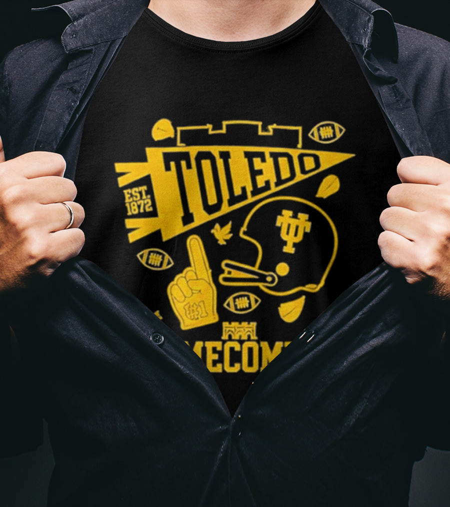 Toledo Homecoming 1872 Football Sports Celebration T-Shirt