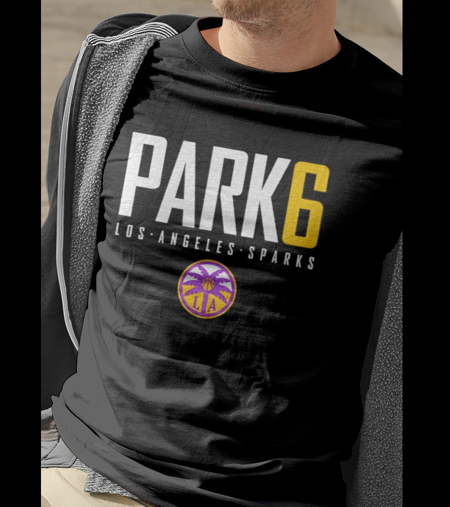 Park 6 Los Angeles Sparks WNBA Basketball T-Shirt