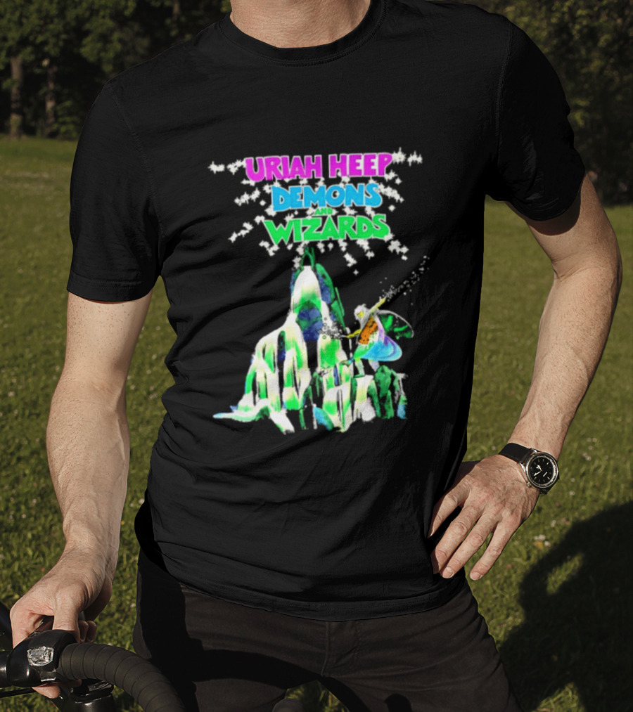 Uriah Heep Demons And Wizards Hard Rock Album Fantasy T-Shirt