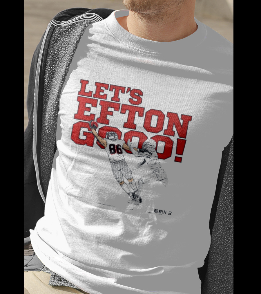 LET'S EFTON GO 88 Football Action Sports T-Shirt
