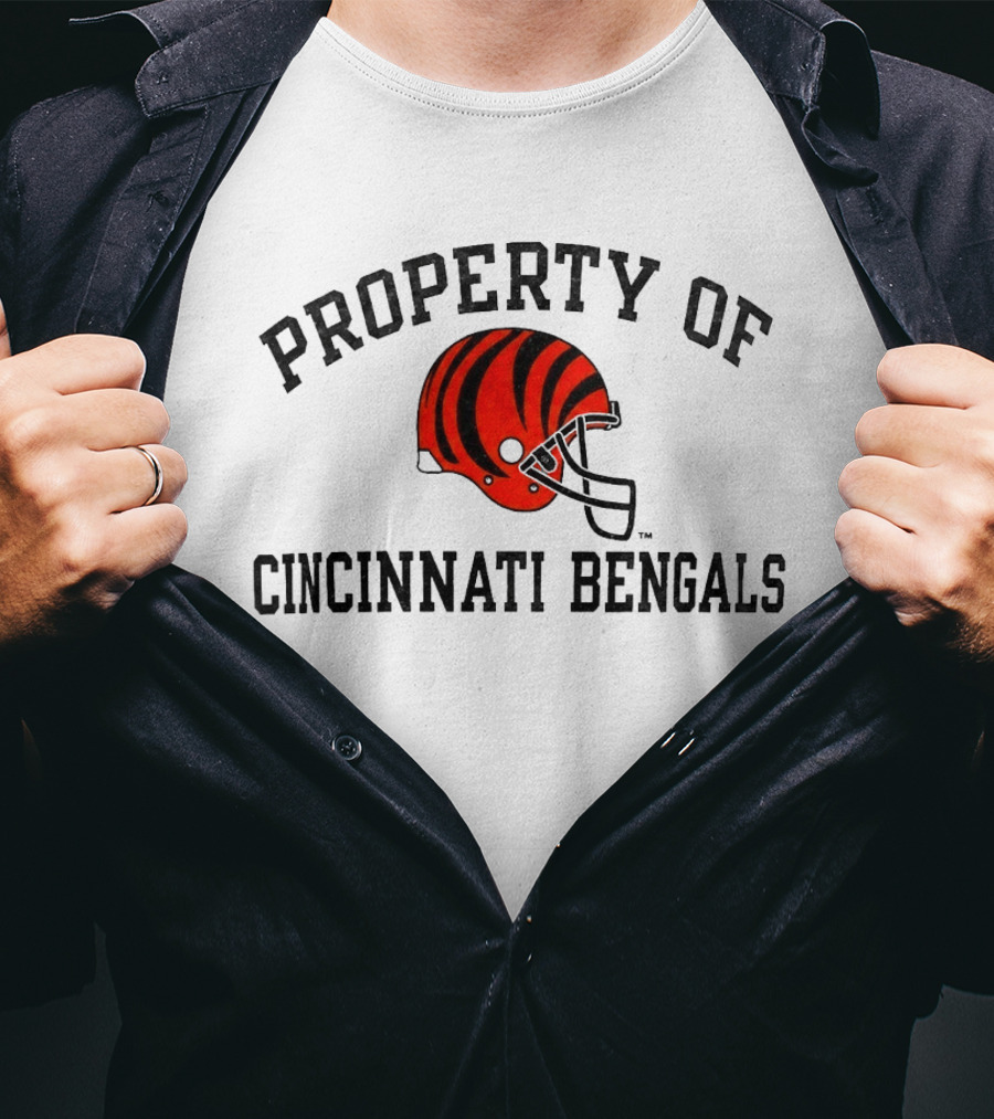 Property Of Cincinnati Bengals Helmet Fan Merchandise T-Shirt