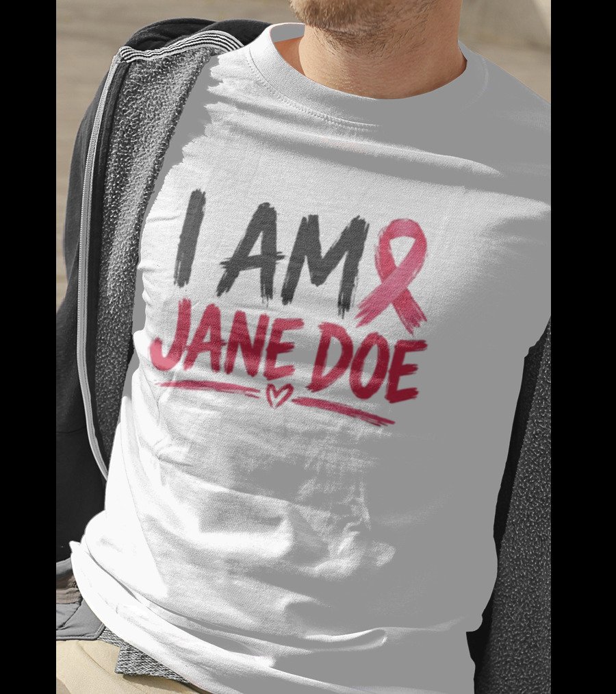 I Am Jane Doe Pink Ribbon Breast Cancer Awareness T-Shirt