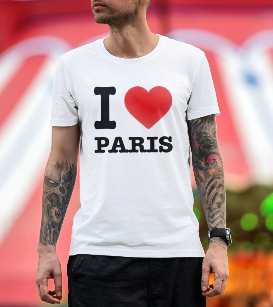 I Love Paris France City Of Light Travel T-Shirt