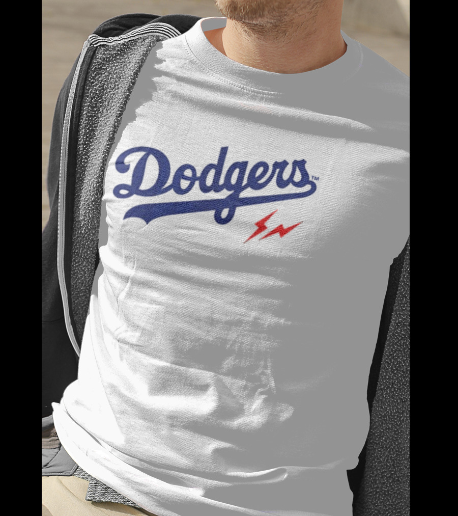 Dodgers 2026 Baseball Two Sided Lightning Bolt Edition T-Shirt