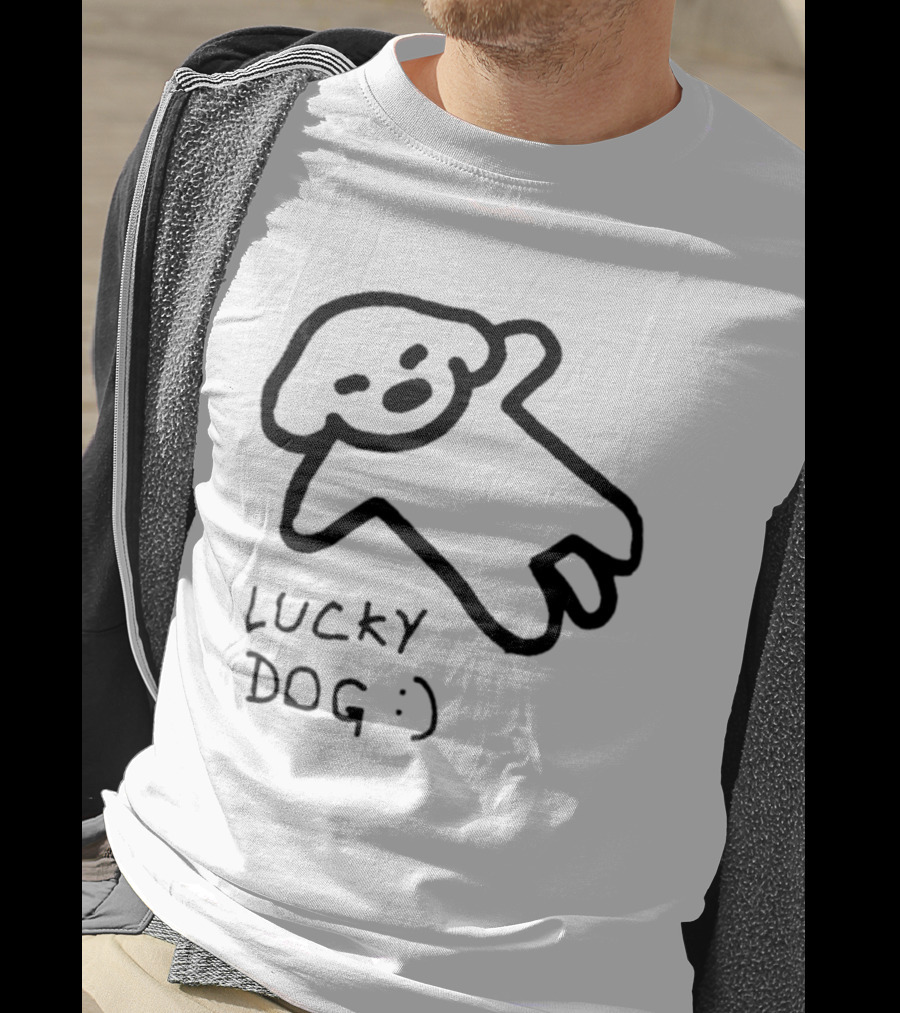Lucky Dog Puppy Wholesome :) Sketch T-Shirt