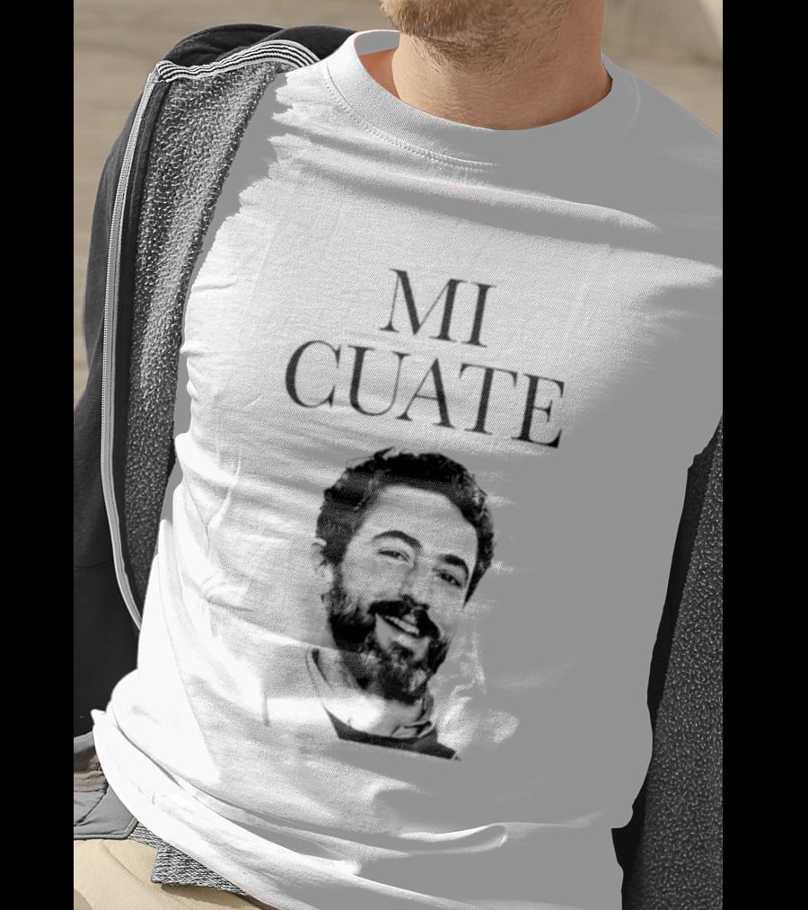 Luis Gerardo Méndez Mi Cuate Retro Black And White T-Shirt