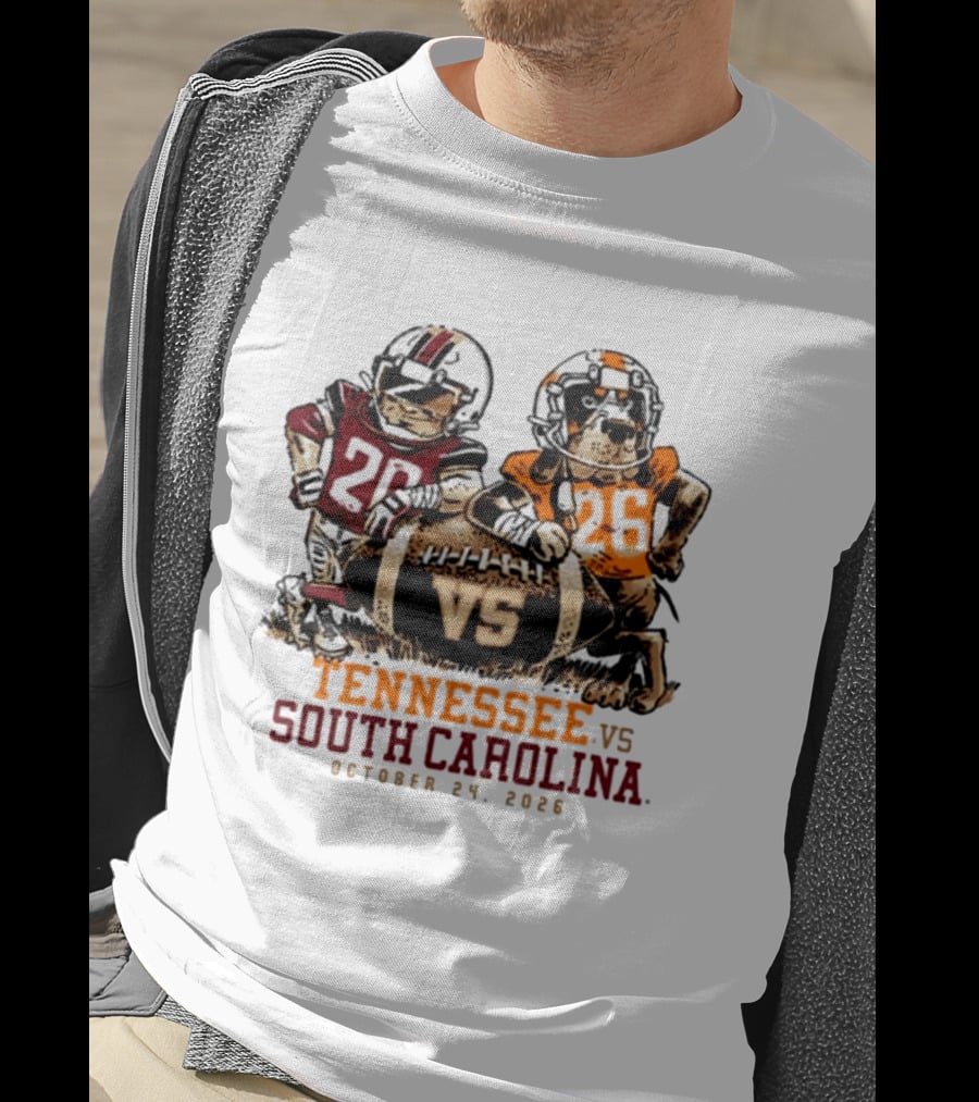 Tennessee Vs South Carolina Football October 24 2026 T-Shirt