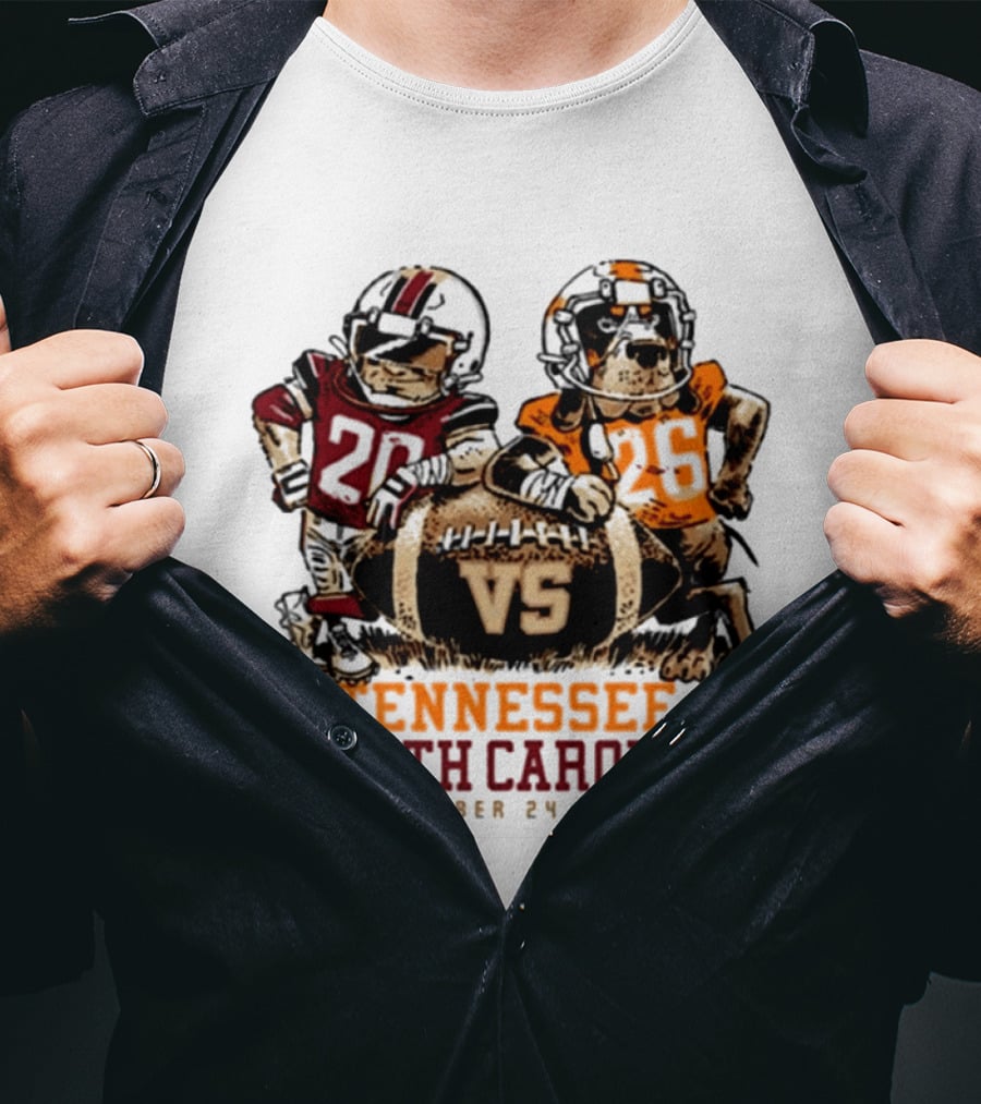 Tennessee Vs South Carolina Football October 24 2026 T-Shirt