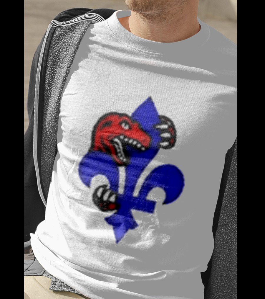 Toronto Raptors Vs Miami Heat Ville De Quebec 2026 Two Sided Fleur De Lis Raptors Claw T-Shirt