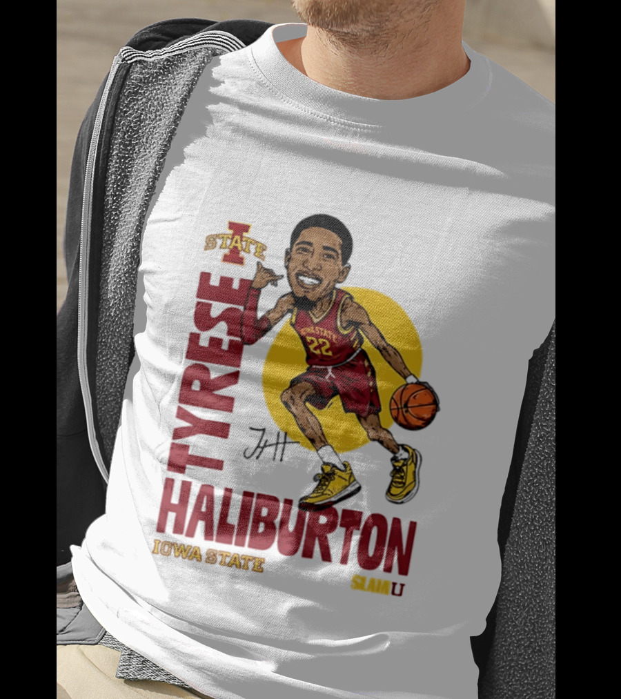 Tyrese Haliburton Iowa State Cyclones Basketball Caricature 22 T-Shirt
