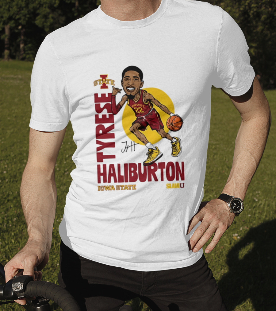 Tyrese Haliburton Iowa State Cyclones Basketball Caricature 22 T-Shirt