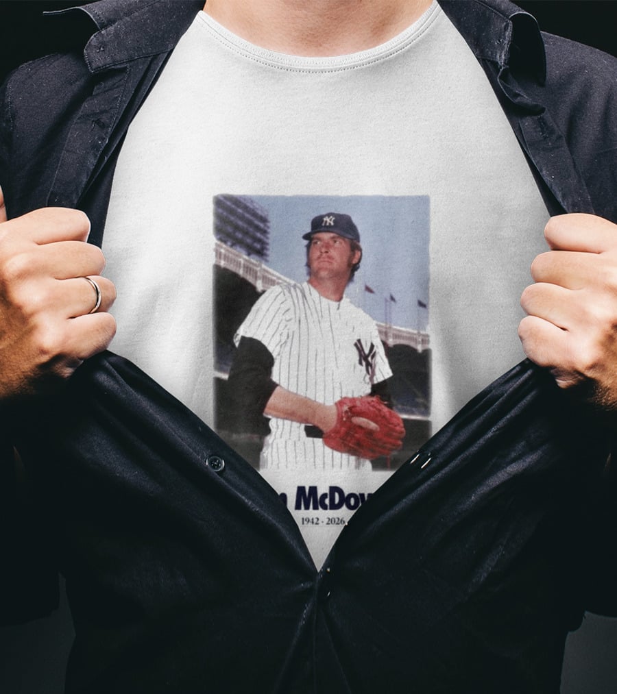 Yankees Sam McDowell 1942 2026 Memorial T-Shirt