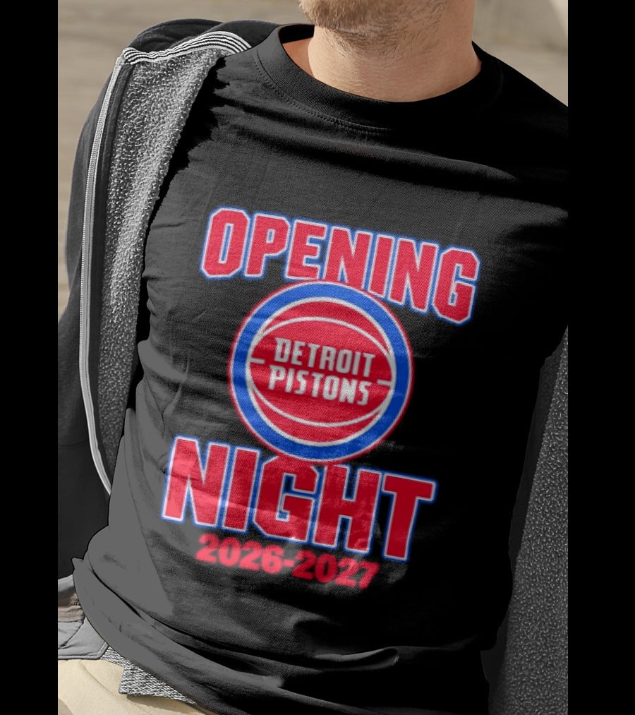 Detroit Pistons Opening Night 2026 2027 NBA Event T-Shirt