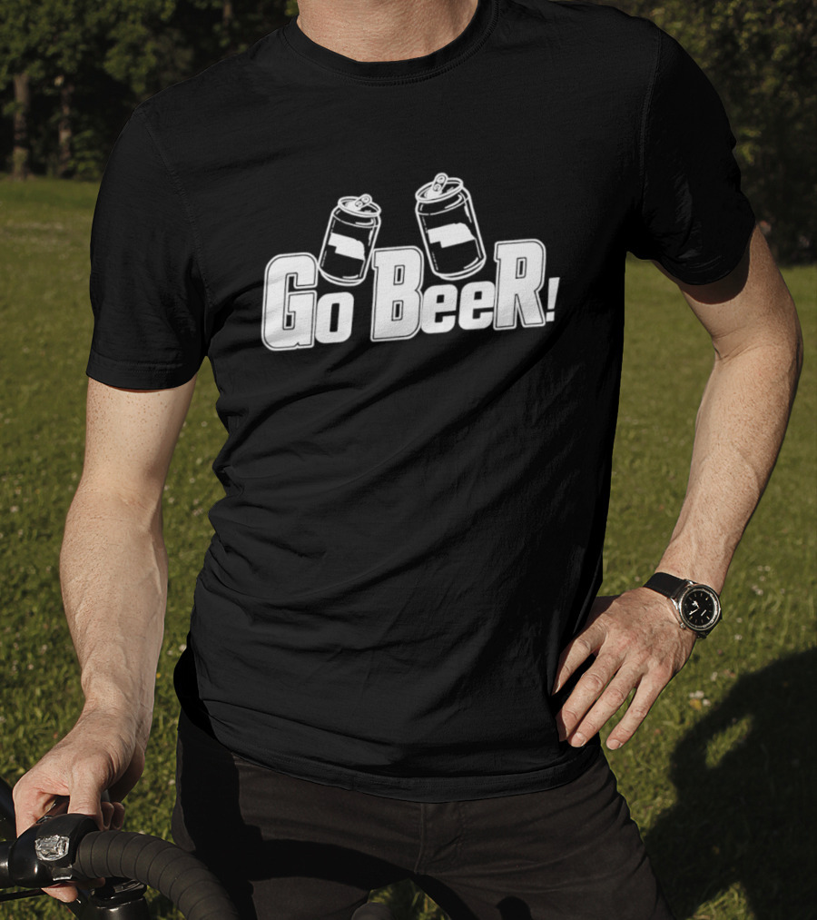 Go BeeR Nebraska Cans Cheers Party T-Shirt