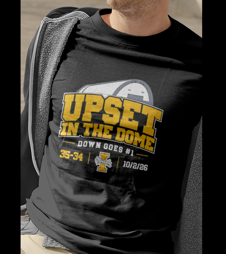 Idaho Vandals Upset In The Dome 35 34 Bown Goes #1 10/12/26 T-Shirt