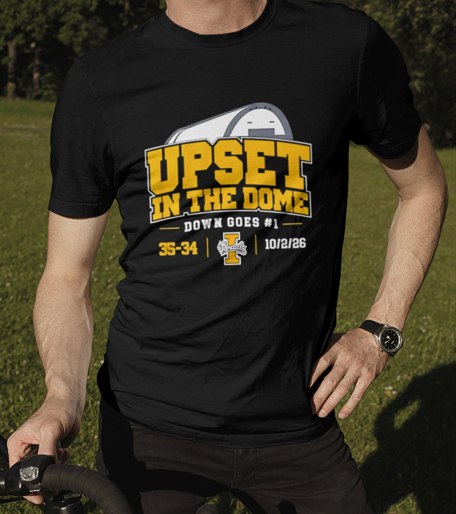Idaho Vandals Upset In The Dome 35 34 Bown Goes #1 10/12/26 T-Shirt