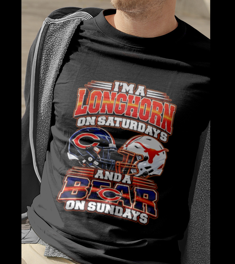 I'm A Longhorn On Saturdays And A Bear On Sundays Football Rivalry 2026 T-Shirt