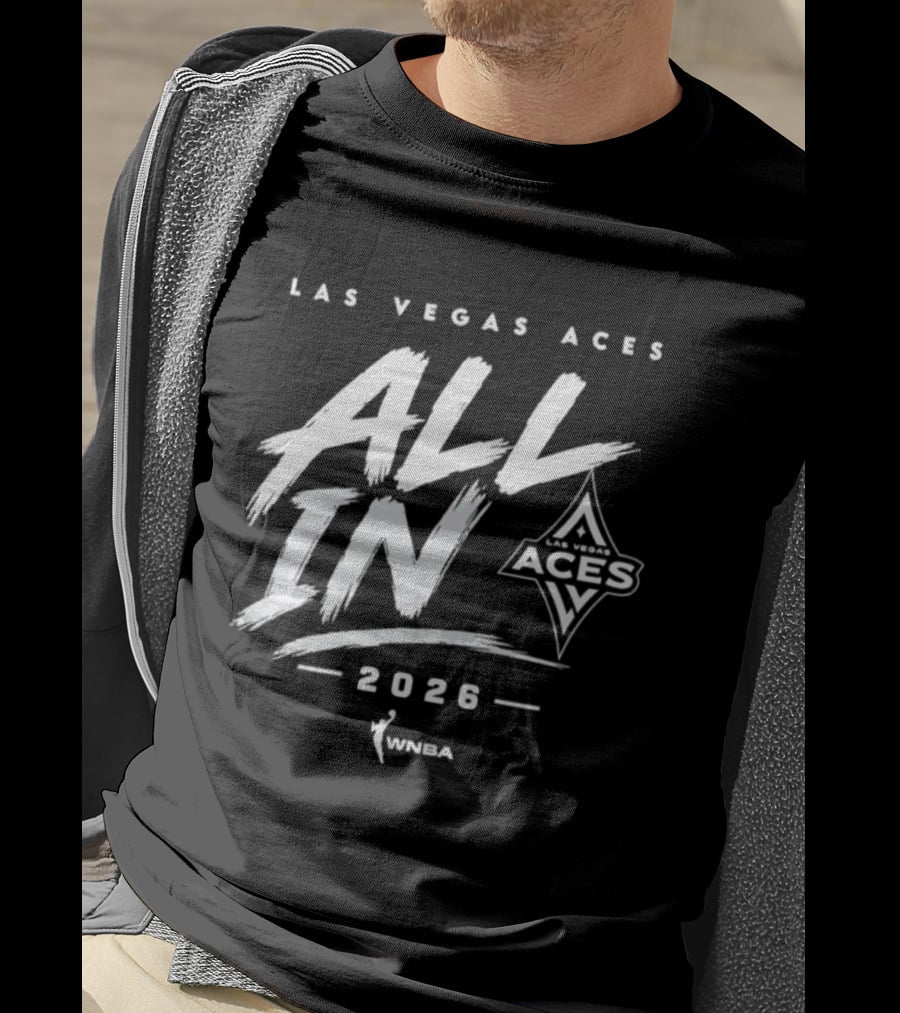 Las Vegas Aces All In 2026 WNBA T-Shirt