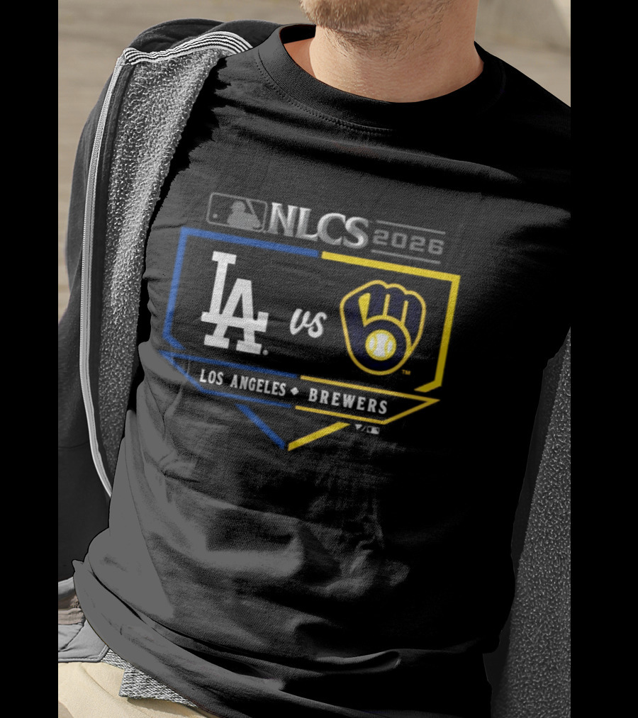 MLB 2026 NLCS Los Angeles Dodgers Vs Milwaukee Brewers Matchup T-Shirt