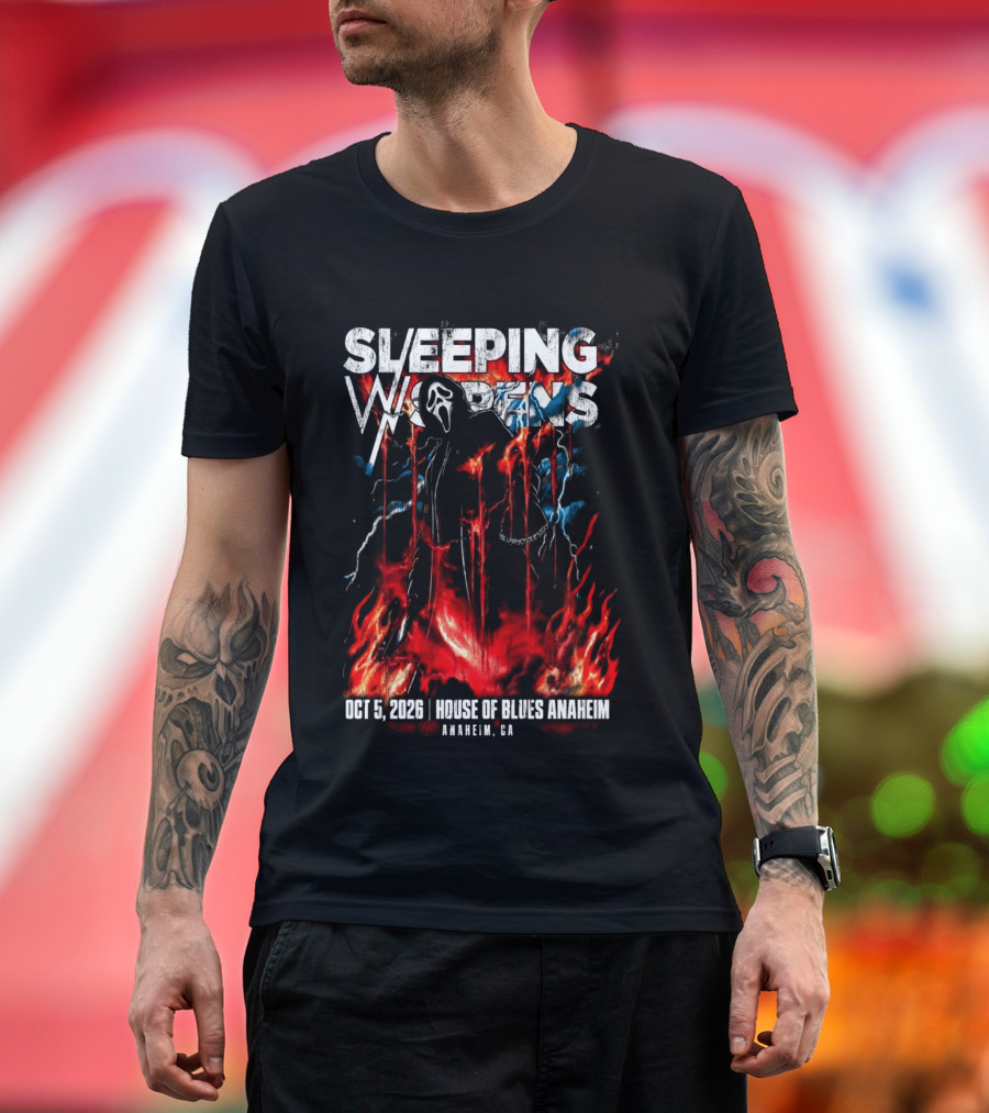 Sleeping With Sirens Oct 5 2026 House Of Blues Anaheim CA Event T-Shirt