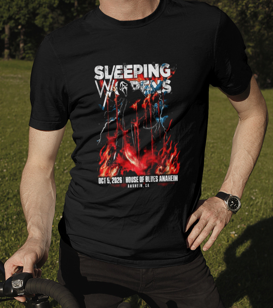 Sleeping With Sirens Oct 5 2026 House Of Blues Anaheim CA Event T-Shirt