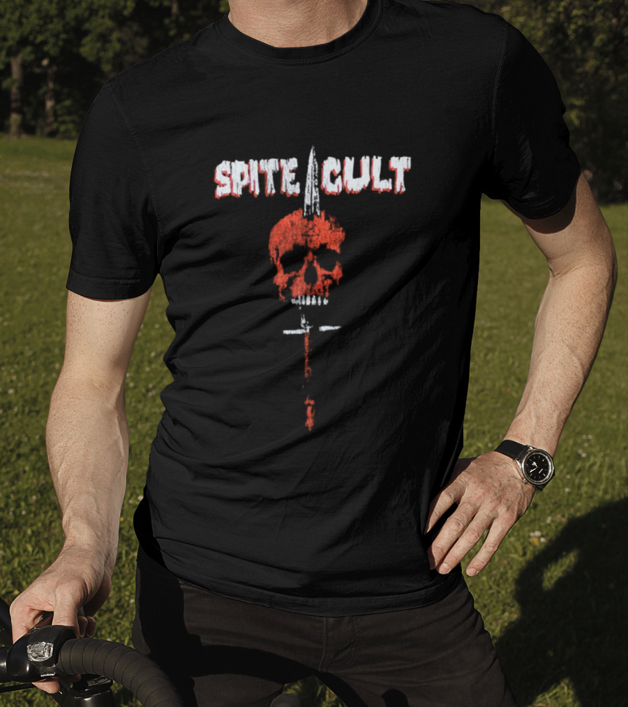 Spite Cult Skull Knife Design New World Killer Cult 2026 Tour T-Shirt