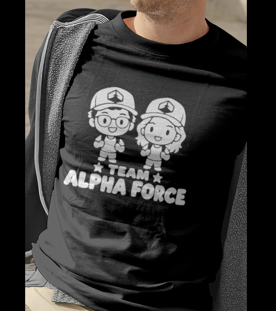 Team Alpha Force Chibi Characters T-Shirt
