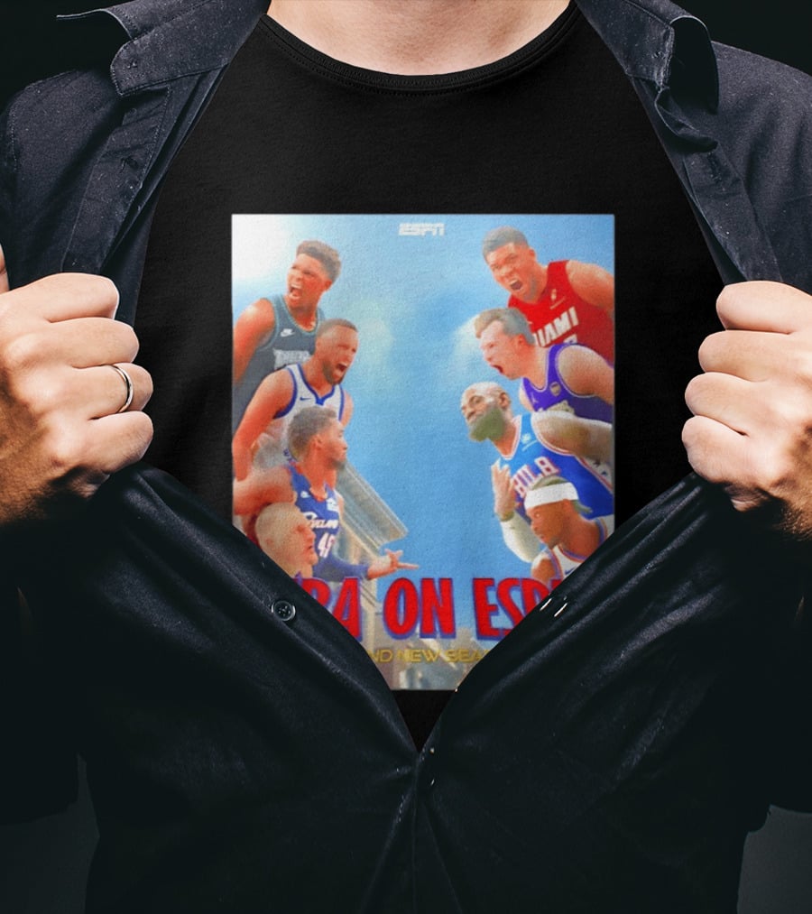 NBA On ESPN Brand New Season 2026 Opening Week Matchups T-Shirt