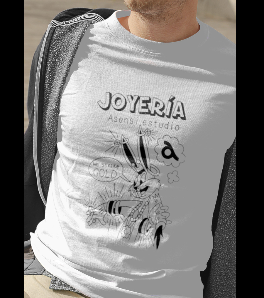 Joyería Bugs Bunny Asensi Estudio We Strike Gold Cartoon T-Shirt