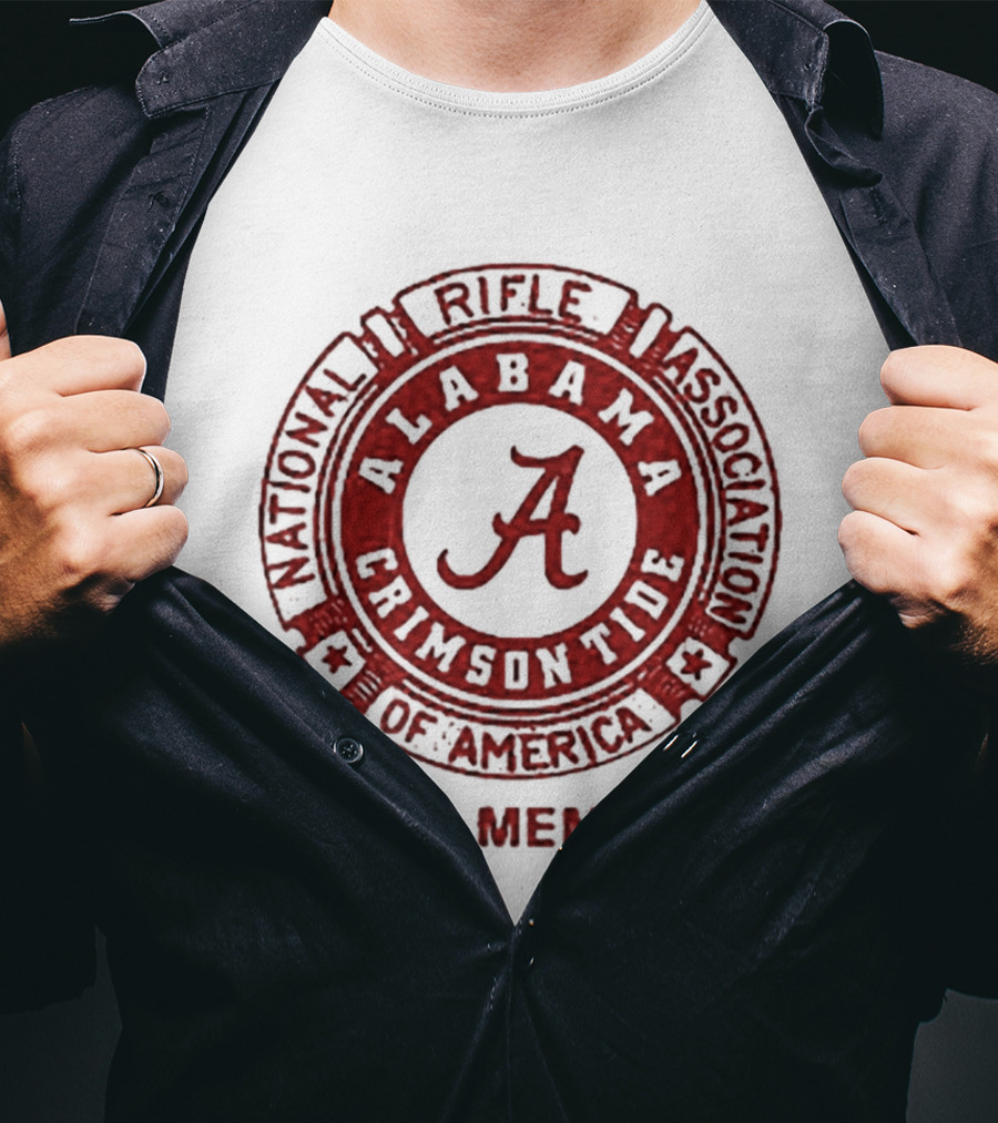 Alabama Crimson Tide National Rifle Association NRA Life Member T-Shirt