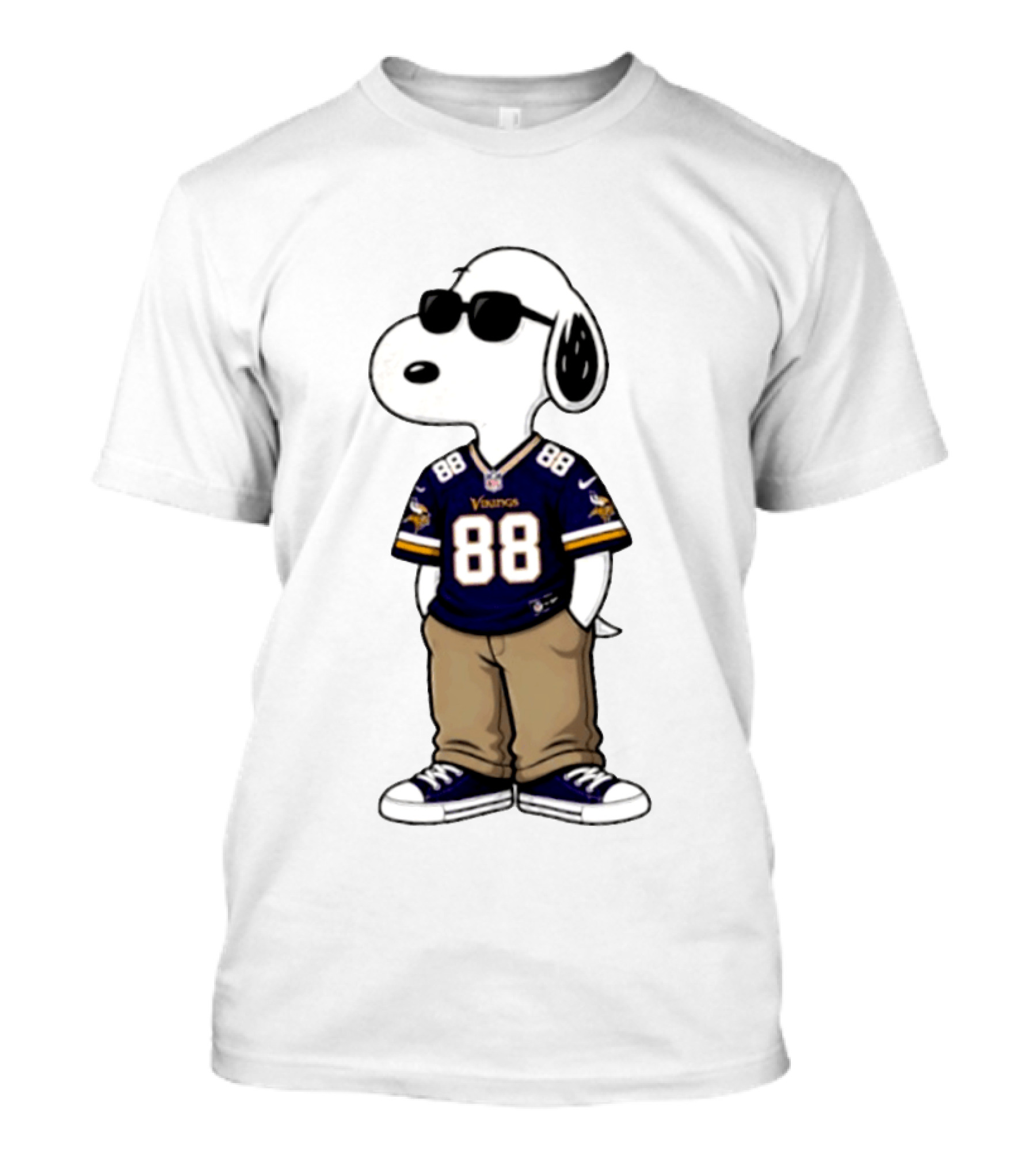Snoopy 88 Vikings 2026 Football Sunglasses T-Shirt