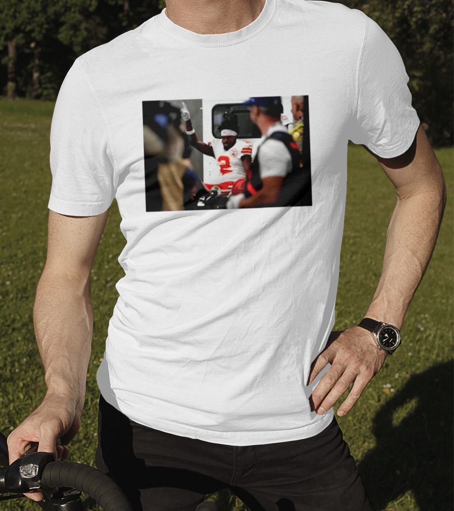 Tyquan Thornton Kansas City Chiefs Number 2 On Field Celebration 2026 T-Shirt