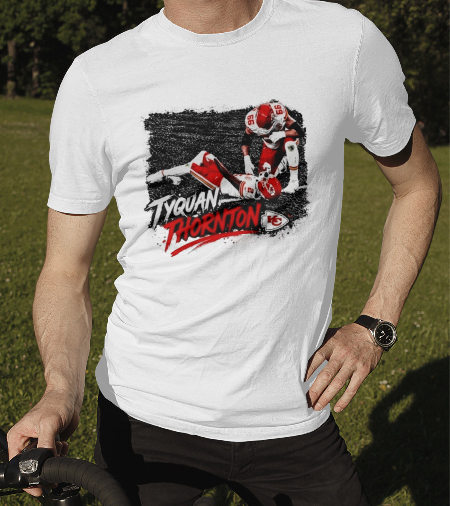 Tyquan Thornton No 2 And No 66 Kansas City Chiefs NFL Action Scene T-Shirt