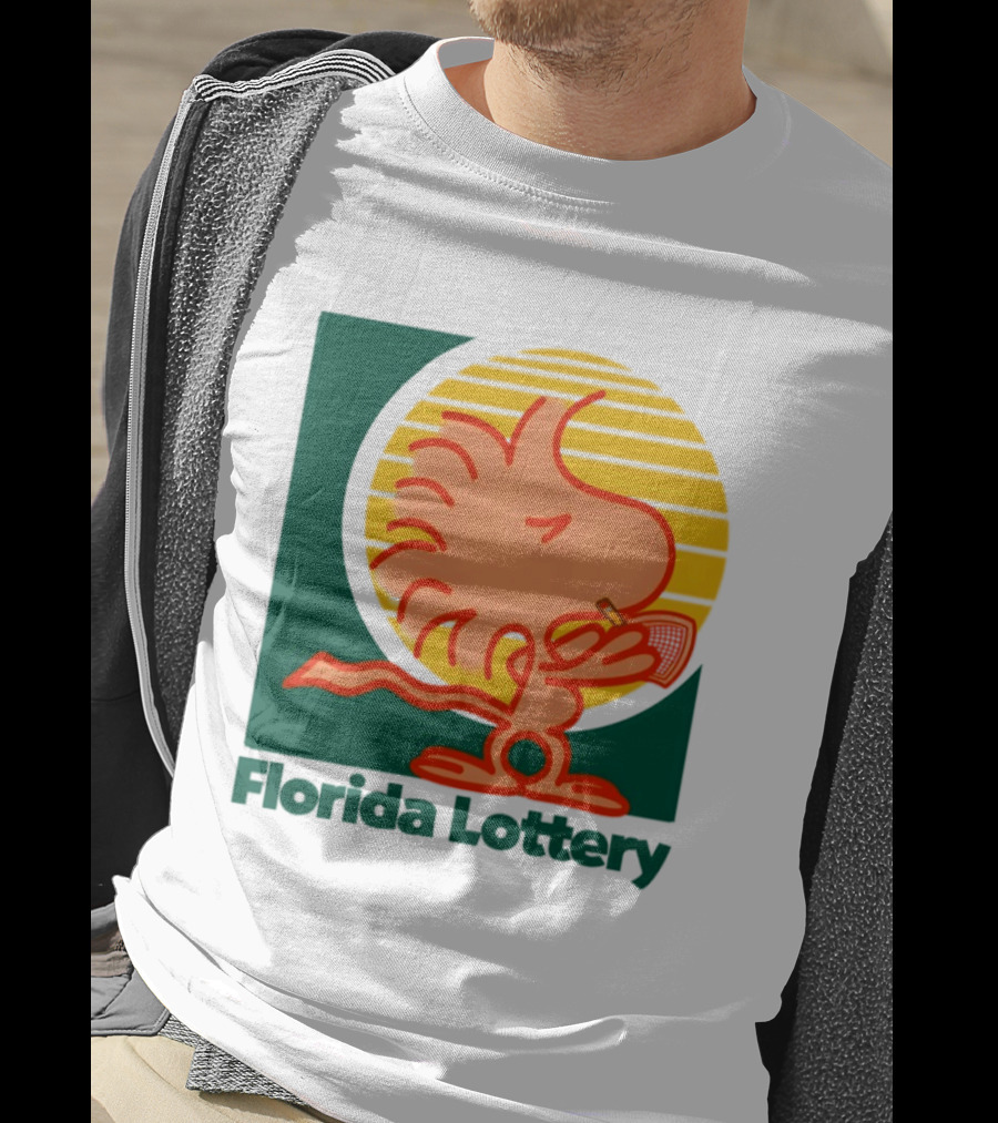 Woodstock Florida Lottery Peanuts Snoopy Sun T-Shirt