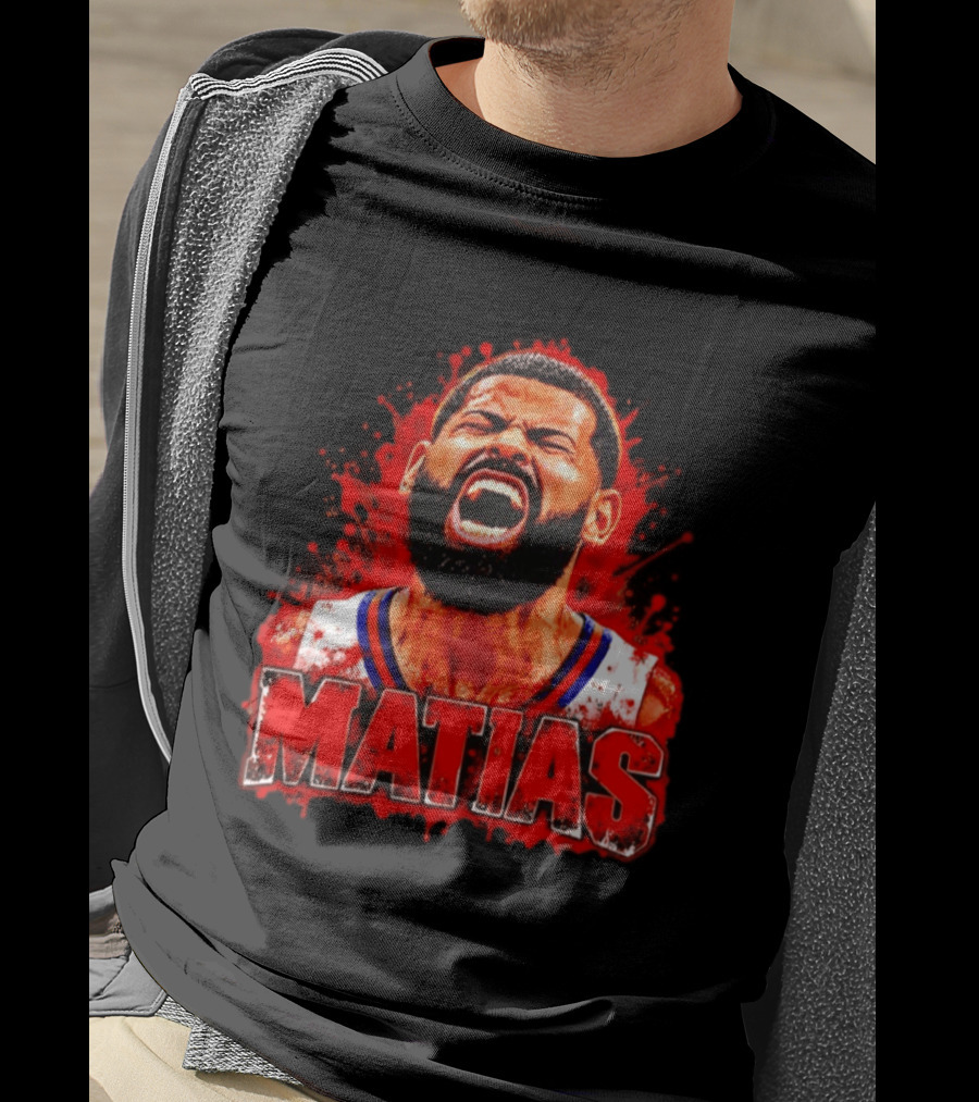 Matias Puerto Rican Basketball Cangrejeros Scream USA T-Shirt