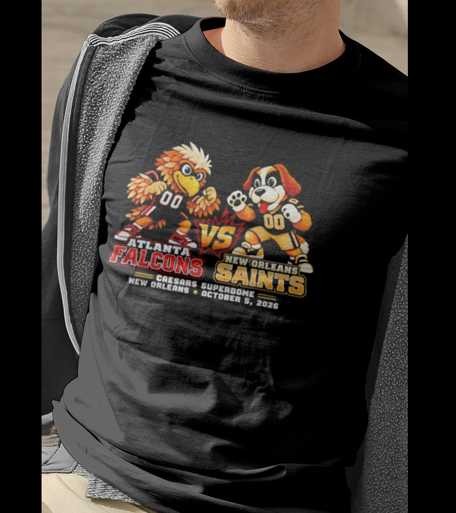 Atlanta Falcons Vs New Orleans Saints Madison Square New Orleans October 1 2020 Video Game T-Shirt