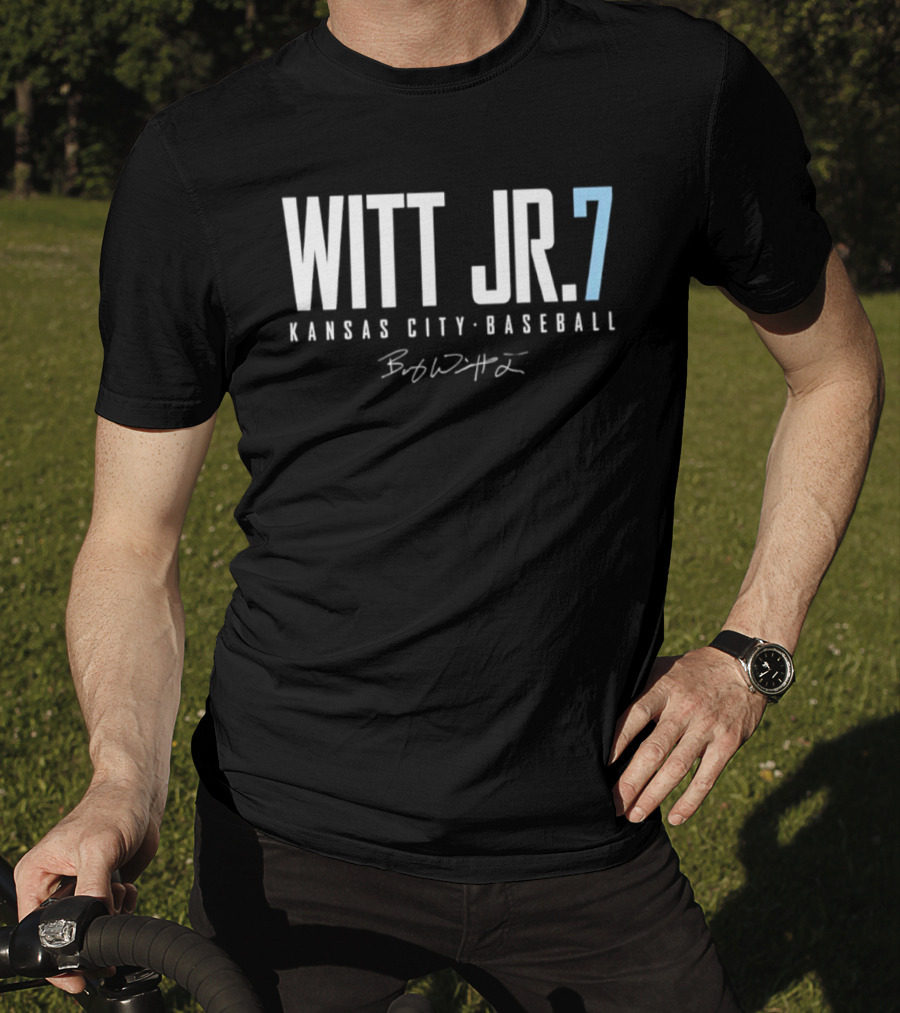 Witt Jr. 7 Kansas City Baseball Bobby Witt Signature T-Shirt